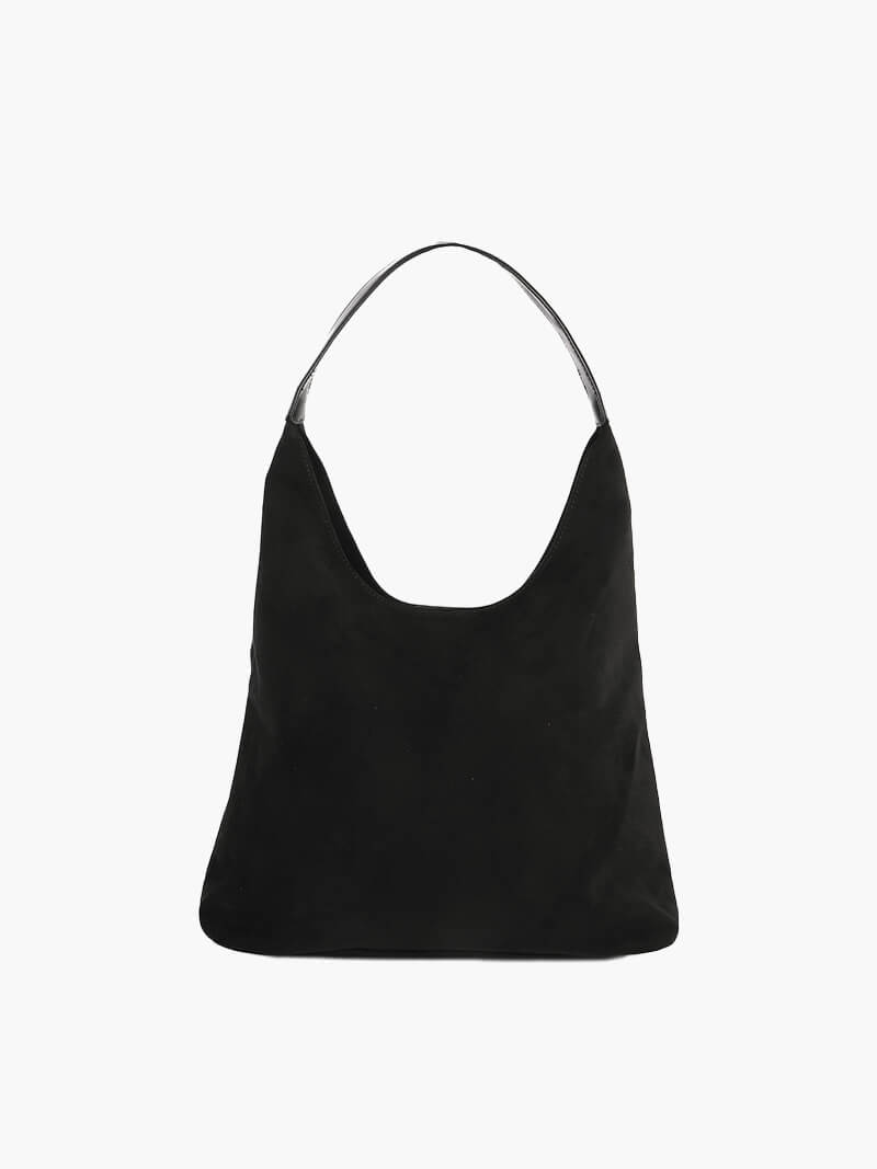 Damentasche Hobo Bag Stoff braun mit Schulterriemen