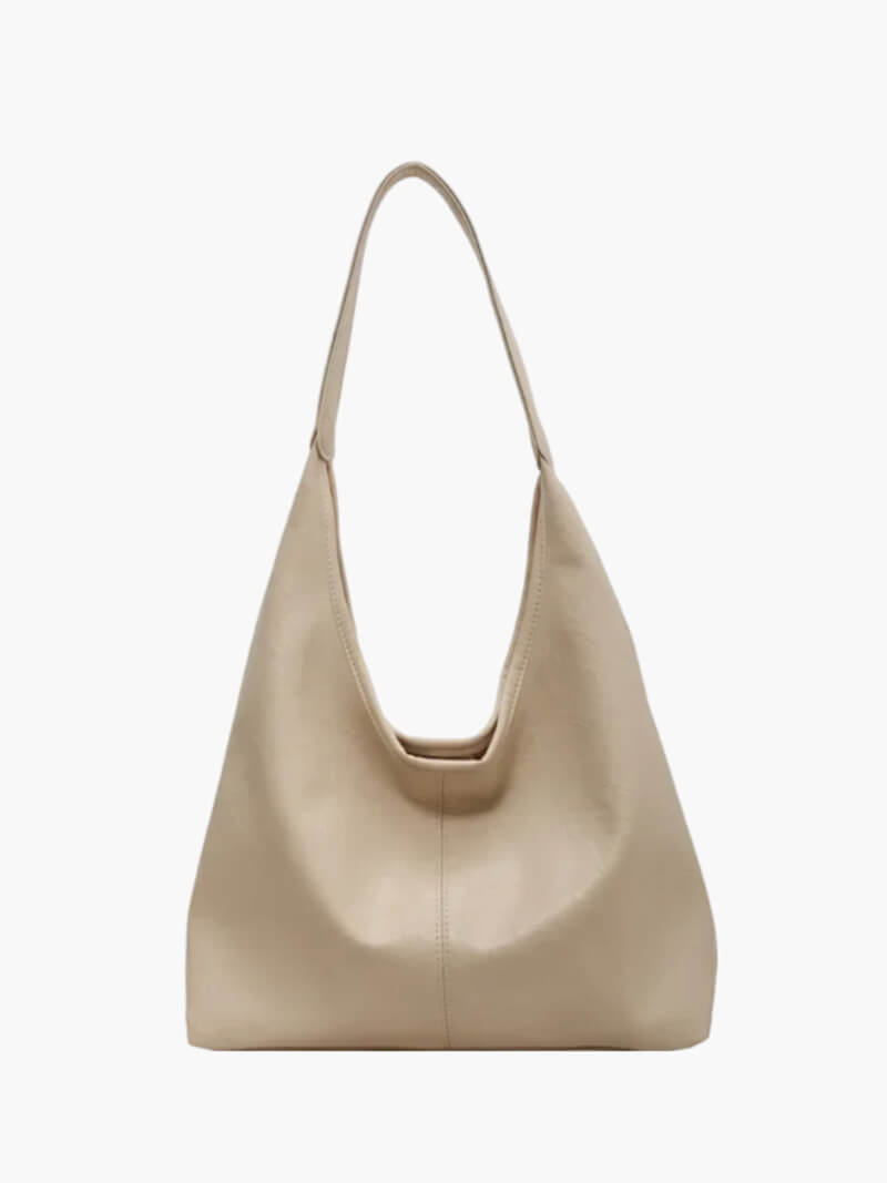 Damentasche Hobo Bag Kunstleder halbmondförmig mit Schulterriemen