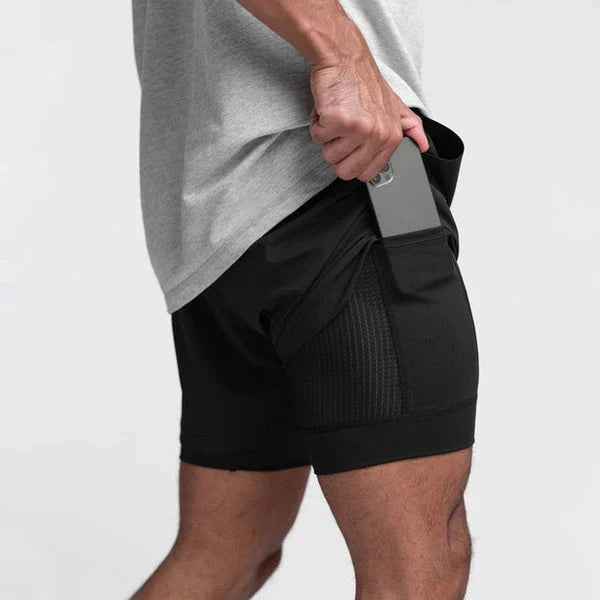 Herrenshorts mit Kordelzug und Taschen