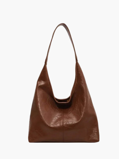 Damentasche Hobo Bag Kunstleder halbmondförmig mit Schulterriemen